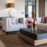 Richmond Interiors Cambon Coffee Table with Black Oak Wood Top