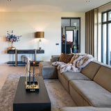 Richmond Interiors Cambon Coffee Table with Black Oak Wood Top