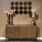 Richmond Ironville Golden 4 Door Sideboard-Belmont Interiors