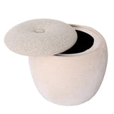 Libra Interiors Clemance Storage Stool - Mushroom