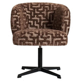 Richmond Interiors Dinan Dining Chair Brown Labyrinth