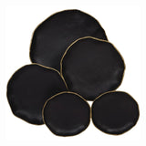 Libra Interiors Arlow 5 Disc Wall Art - Black Metal