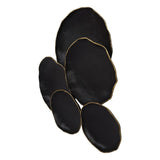 Libra Interiors Arlow 5 Disc Wall Art - Black Metal