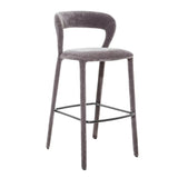 Libra Interiors Cruise Upholstered Bar Stool - Grey