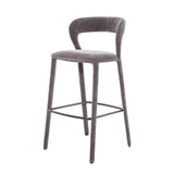 Libra Interiors Cruise Upholstered Bar Stool - Grey
