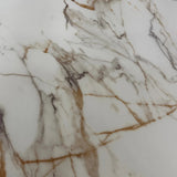 Ariana 180cm Gold Marble Dining Table Set with Vienna Chairs