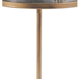 Libra Interiors Marco Accent Table - Royal Gold Marble
