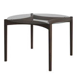 OTI Ned Dining Table – Clear & Chocolate