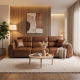 Conway Electric Sofa Brown 3 Seater