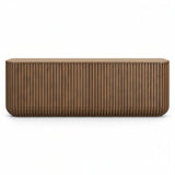 Berkeley Designs Jupiter Walnut Ribbed 4 Door Sideboard