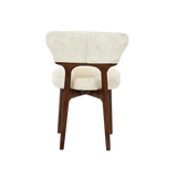 Leoni 160–240cm Cream Extending Ceramic Dining Set with Luciano Cream Fabric Chairs