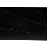 Livia 160cm Black Ceramic Sintered Marble Dining Table - Esme Furnishings