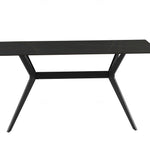 Livia 160cm Black Ceramic Sintered Marble Dining Table - Esme Furnishings