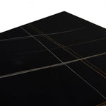 Livia 160cm Black Ceramic Sintered Marble Dining Table - Esme Furnishings