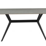 Livia 160cm Grey Ceramic Sintered Marble Dining Table - Esme Furnishings