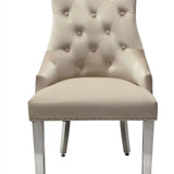 Louis Marble & Chrome Dining Table With Lion Knocker Velvet Chairs & High Back 130cm Bench - Esme Furnishings