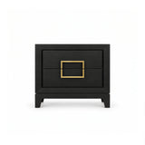Berkeley Designs Lucca 2 Drawer Bedside Cabinet In Brown