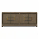 Berkeley Designs Lucca 4 Door Sideboard In Grey/Taupe Oak