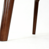 Isabella Oval 200cm Walnut & Pandora Ceramic Marble Dining Table With Luciana Fabric Chairs