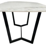 Lucien 180cm White Grey Dining Table With Black Legs - Esme Furnishings