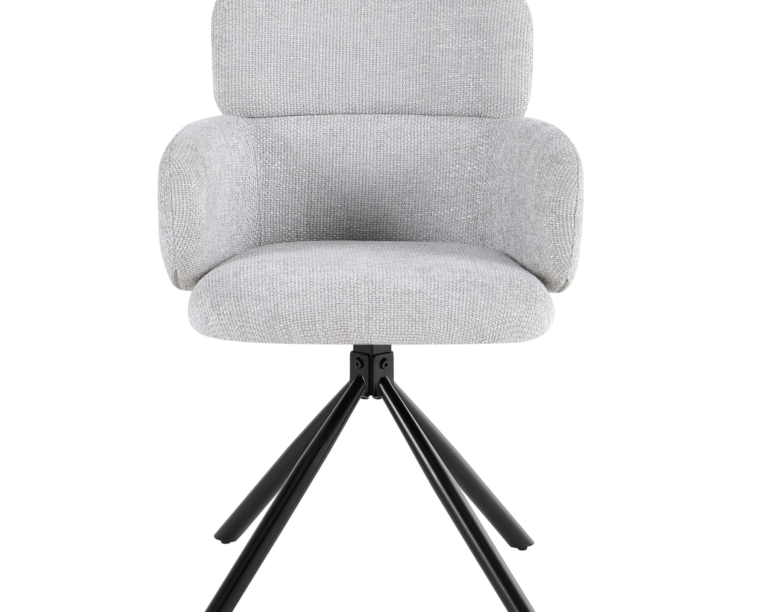 Tuscany 360 Swivel Fabric Dining Chairs - Pairs - 2 Colours