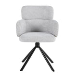 Tuscany 360 Swivel Fabric Dining Chairs - Pairs - 2 Colours