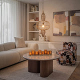 Libra Interiors Mira Orb Wire Pendant Light - Gold