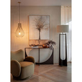 Libra Interiors Mira Pear Drop Wire Pendant Light - Gold