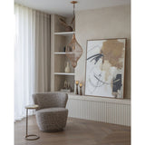 Libra Interiors Mira Teardrop Wire Pendant Light - Gold
