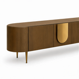 Berkeley Designs Napa Media Caramel Oak & Bronze TV Unit
