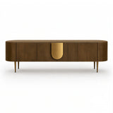 Berkeley Designs Napa Media Caramel Oak & Bronze TV Unit