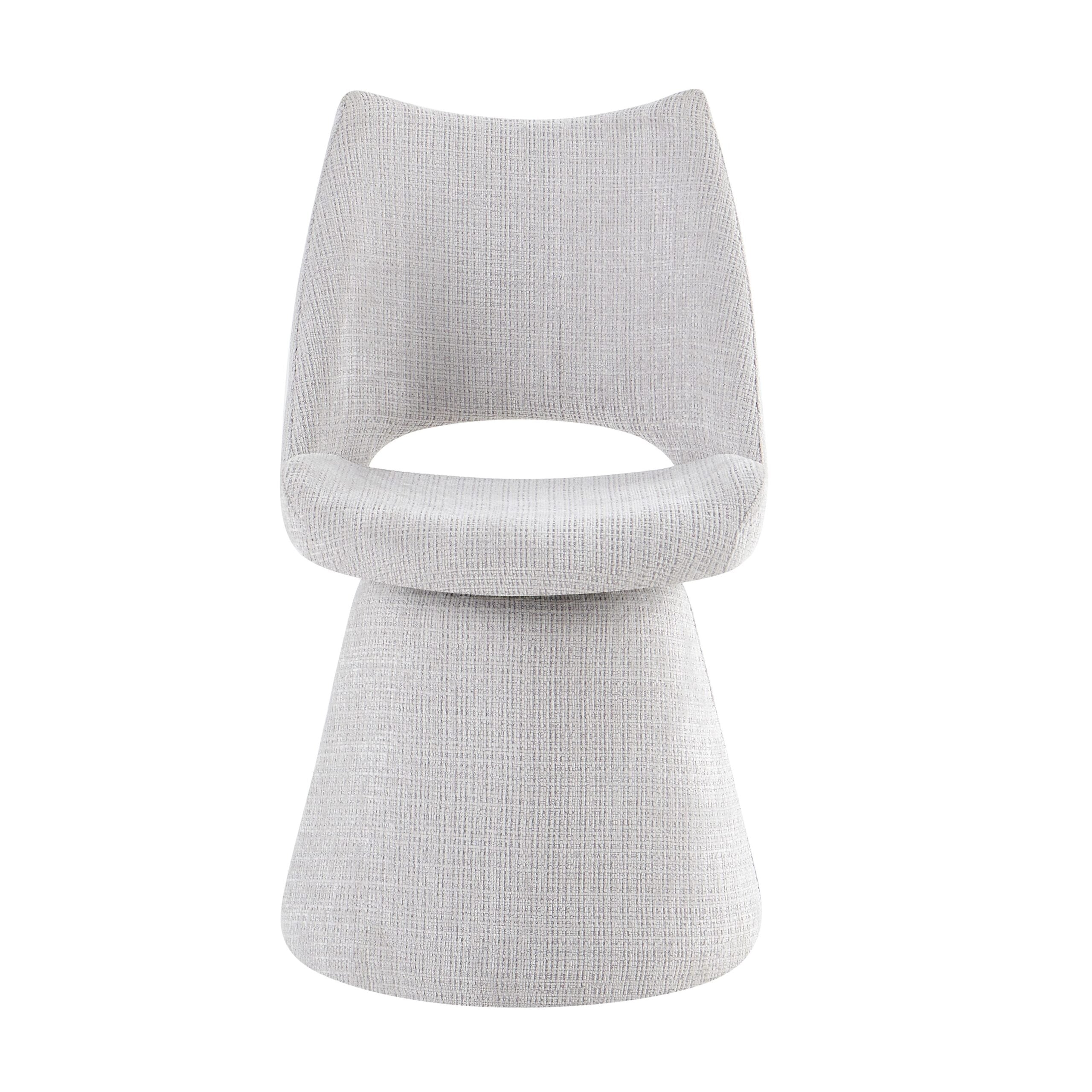 Maryland 360 Swivel Fabric Dining Chairs - Pairs - 2 Colours