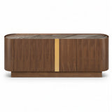 Berkeley Designs Oslo Walnut Ceramic Marble Sideboard