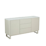 Havana White Ceramic Marble 2 Door 3 Drawer Sideboard