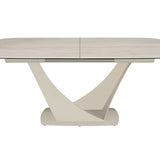 Venus Travertine Ceramic Marble 180-240cm Centre Extending Dining Table