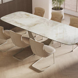 Venus Pearl Ceramic Marble 180-240cm Centre Extending Dining Table