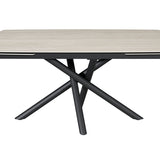 Havana Travertine Ceramic Marble 160-240cm Side Extending Dining Table