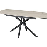Havana Travertine Ceramic Marble 120-180cm Side Extending Dining Table