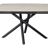 Havana Travertine Ceramic Marble 120-180cm Side Extending Dining Table
