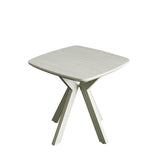 Elsey Travertine Ceramic Marble Lamp Side Table