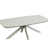 Elsey Travertine Ceramic Marble Coffee Table