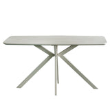 Elsey Travertine Ceramic Marble Console Table