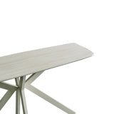 Elsey Travertine Ceramic Marble Console Table