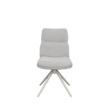 Set Of 2 Elsey Oatmeal Fabric Dining Chair - Pairs