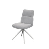 Set Of 2 Elsey Oatmeal Fabric Dining Chair - Pairs