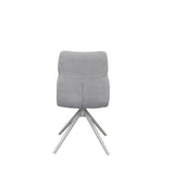 Set Of 2 Elsey Oatmeal Fabric Dining Chair - Pairs