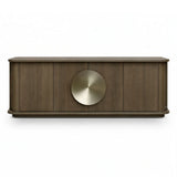 Berkeley Designs Perth Light Brown / Brass 4 Door Sideboard