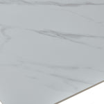 Phoenix 160cm White Ceramic Sintered Marble Dining Table - Esme Furnishings