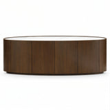 Berkeley Designs Phuket Walnut Curved 4 Door Sideboard