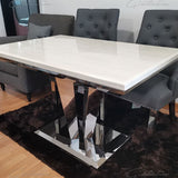 Riccardo 120cm Marble Dining Table - 3 Colours